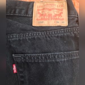 34x30 Black 550 Levi Jeans